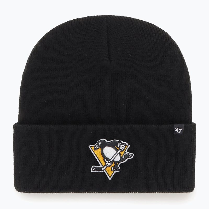Czapka zimowa 47 Brand NHL Pittsburgh Penguins Haymaker black