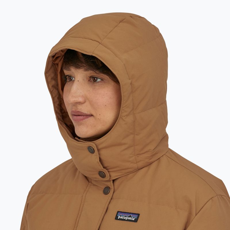 Płaszcz puchowy damski Patagonia Downdrift Parka nest brown 3