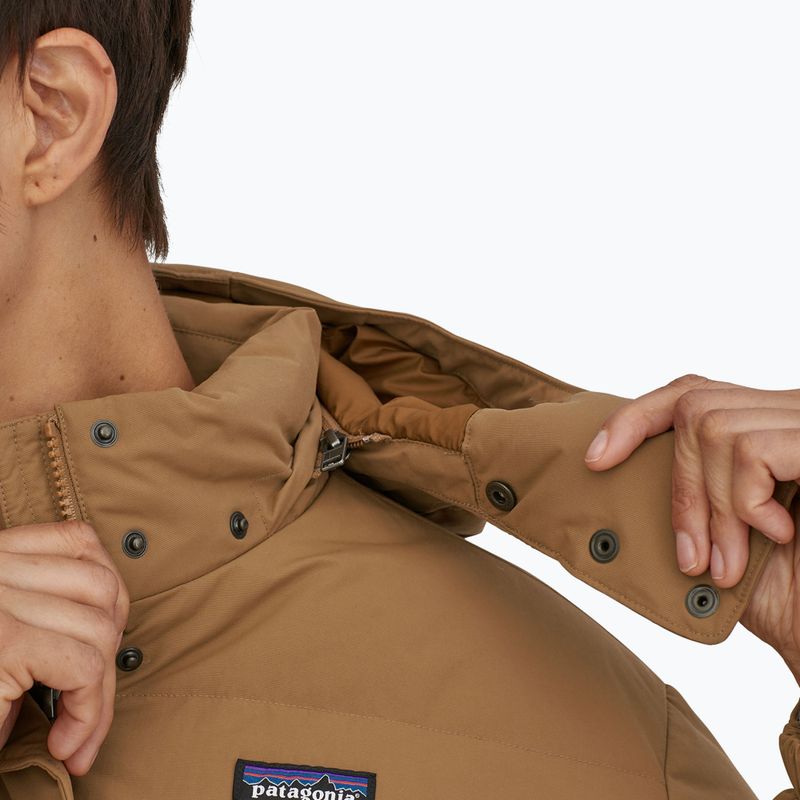 Płaszcz puchowy damski Patagonia Downdrift Parka nest brown 4
