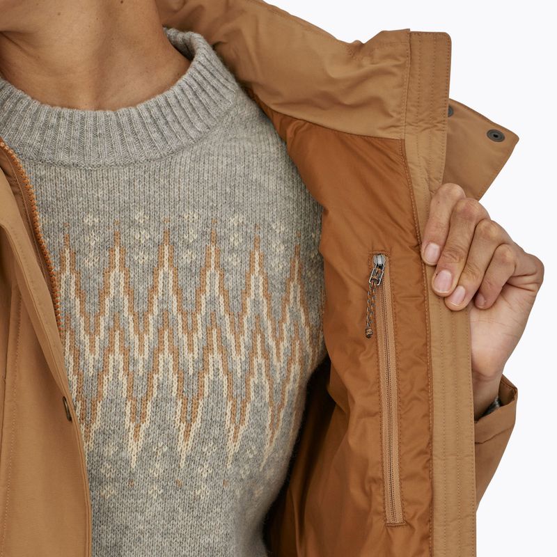 Płaszcz puchowy damski Patagonia Downdrift Parka nest brown 5