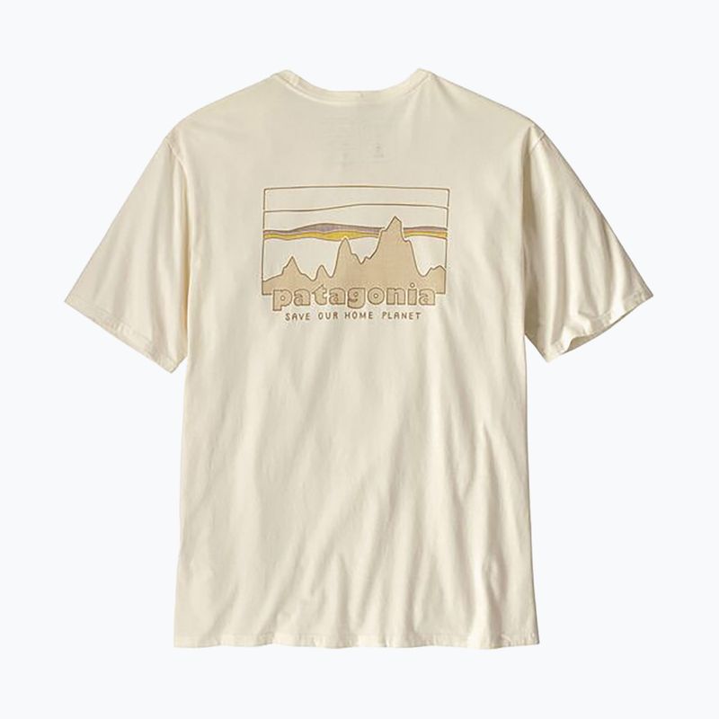 Koszulka męska Patagonia '73 Skyline Organic birch white 5