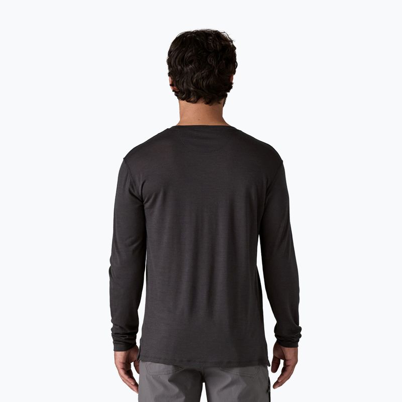 Longsleeve męski Patagonia Cap Cool Merino Blend Graphic heritage header/black 3