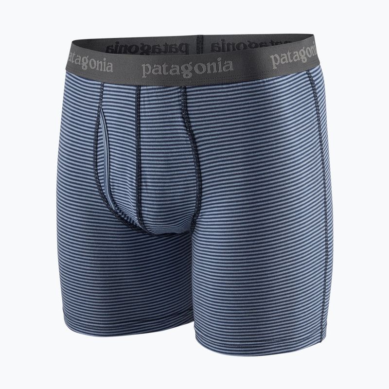 Bokserki męskie Patagonia Essential Boxer Briefs 6" fathom stripe/new navy