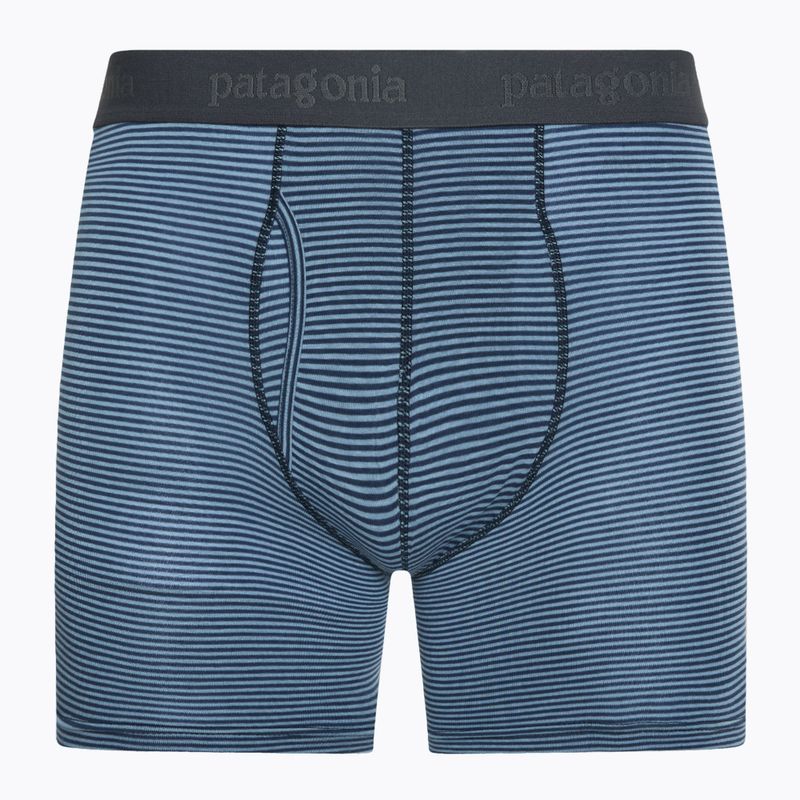 Bokserki męskie Patagonia Essential Boxer Briefs 6" fathom stripe/new navy