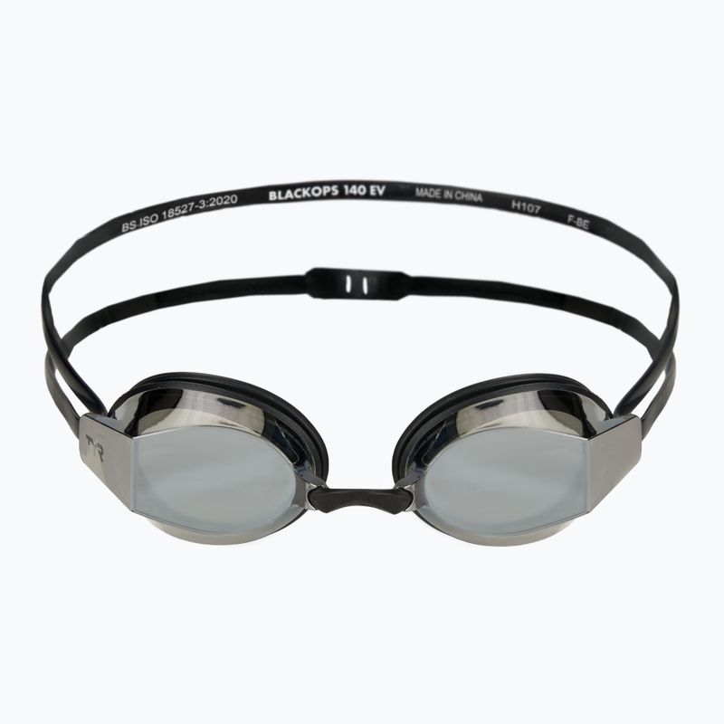 Okulary do pływania TYR Blackops 140 Ev Racing Mirrored silver/black/black 2