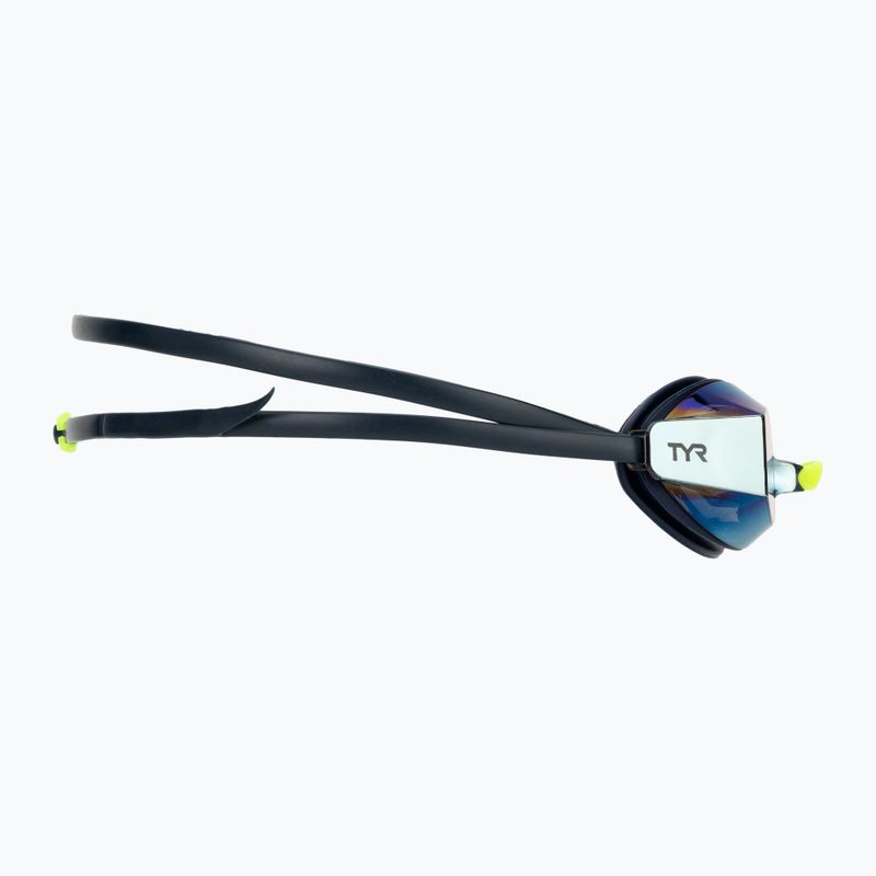Okulary do pływania TYR Blackops 140 Ev Racing Mirrored gold/navy/yellow 3