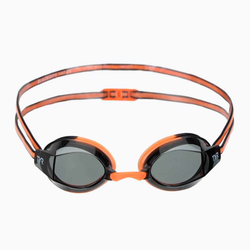 Okulary do pływania dziecięce TYR Blackops 140 Ev Racing smoke/orange/black 2