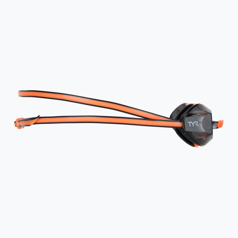 Okulary do pływania dziecięce TYR Blackops 140 Ev Racing smoke/orange/black 3