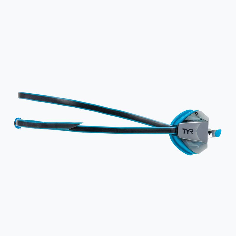 Okulary do pływania dziecięce TYR Blackops 140 Ev Racing Mirrored silver/ blue/ black 3