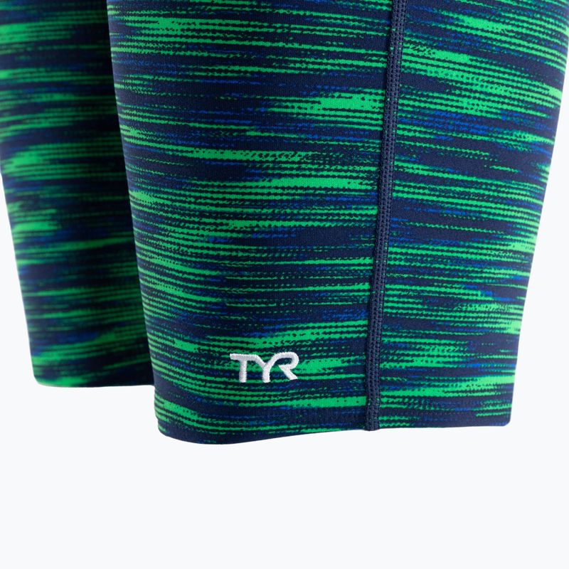Jammery pływackie męskie TYR Fizzy Jammer blue/green 3