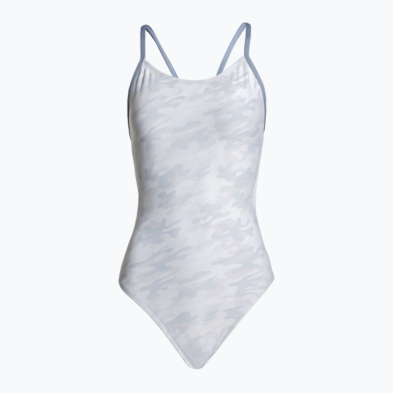 Strój pływacki jednoczęściowy damski TYR Whiteout Camo Cutoutfit white