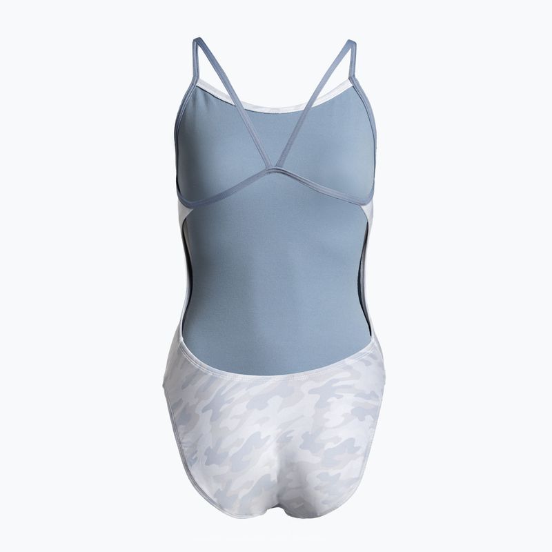 Strój pływacki jednoczęściowy damski TYR Whiteout Camo Cutoutfit white 2