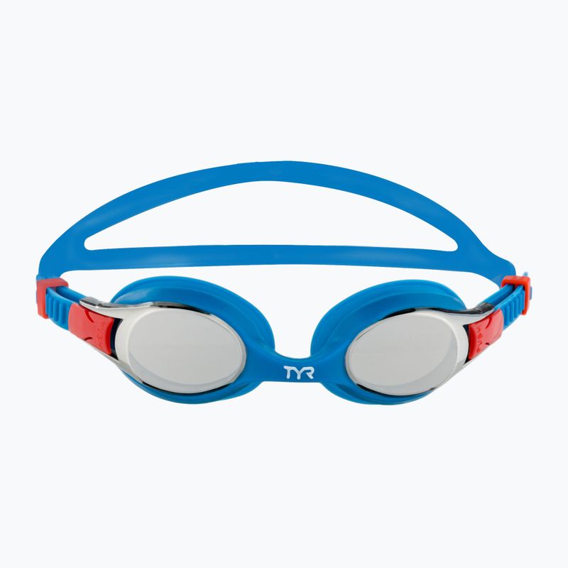 Okulary do pływania dziecięce TYR Swimple Metallized silver/blue 2