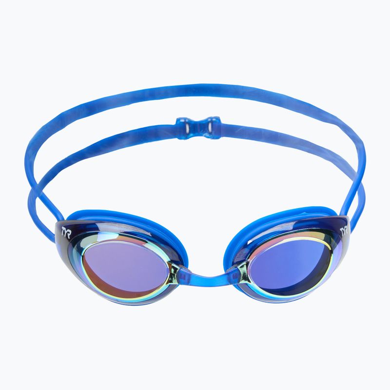 Okulary do pływania TYR Blackhawk Racing Mirrored gold/ royal 2