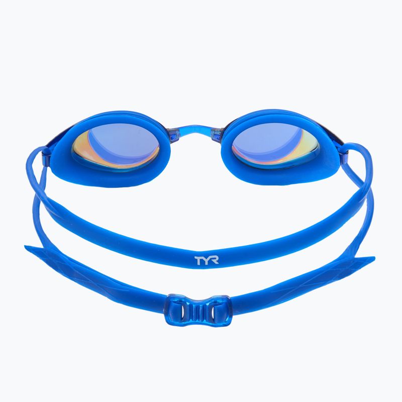 Okulary do pływania TYR Blackhawk Racing Mirrored gold/ royal 4