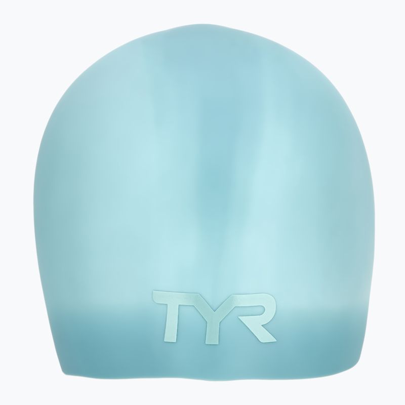 Czepek pływacki TYR Long Hair Wrinkle Free Silicone light blue