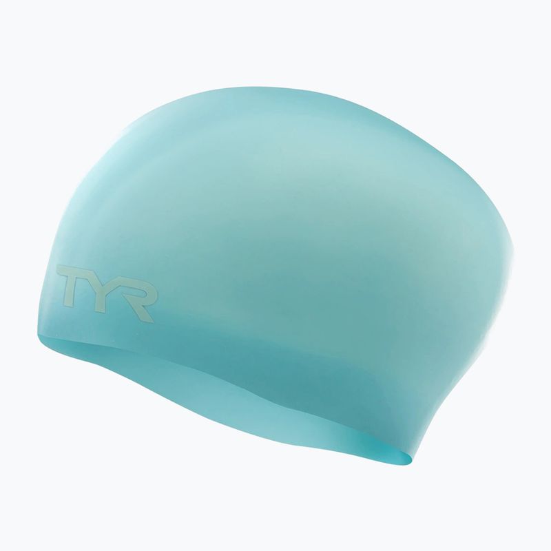 Czepek pływacki TYR Long Hair Wrinkle Free Silicone light blue