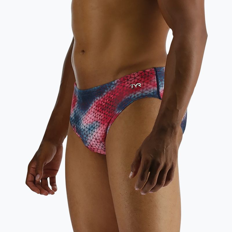 Slipy pływackie męskie TYR Starhex Racer red/multi 6