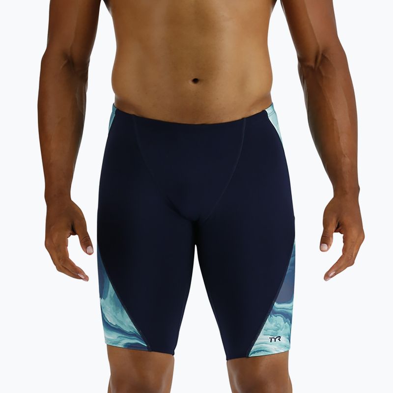 Jammery pływackie męskie TYR Mezio Blade Jammer teal/multi 4