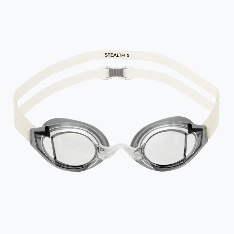 Okulary do pływania TYR Stealth-X Race clear/silver 2