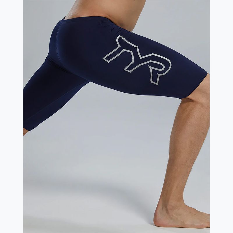 Jammery pływackie męskie TYR Soild Large Logo Jammer navy 12