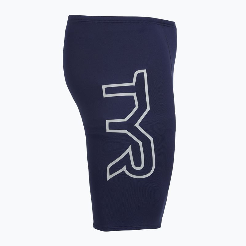 Jammery pływackie męskie TYR Soild Large Logo Jammer navy 3