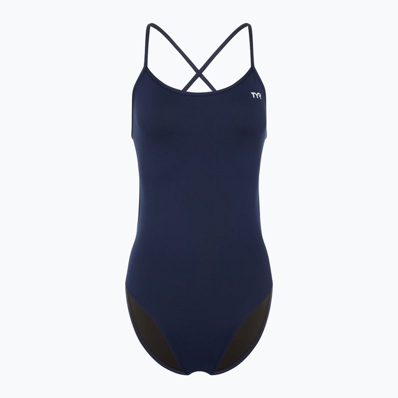 Strój pływacki jednoczęściowy damski TYR Solid Trinityfit Durafast Elite navy