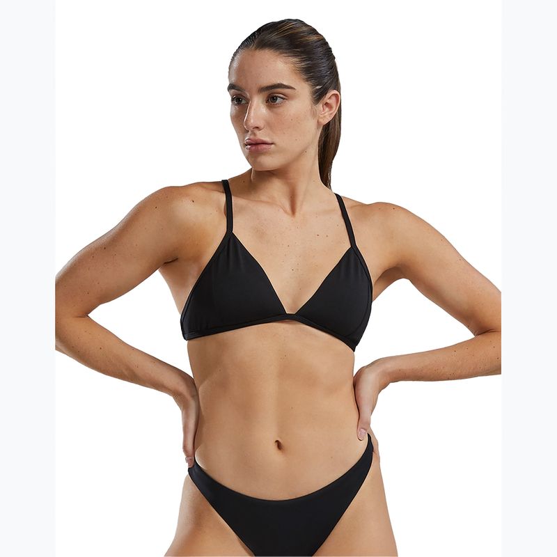 Góra od stroju kąpielowego TYR Solid Triangle Tieback black
