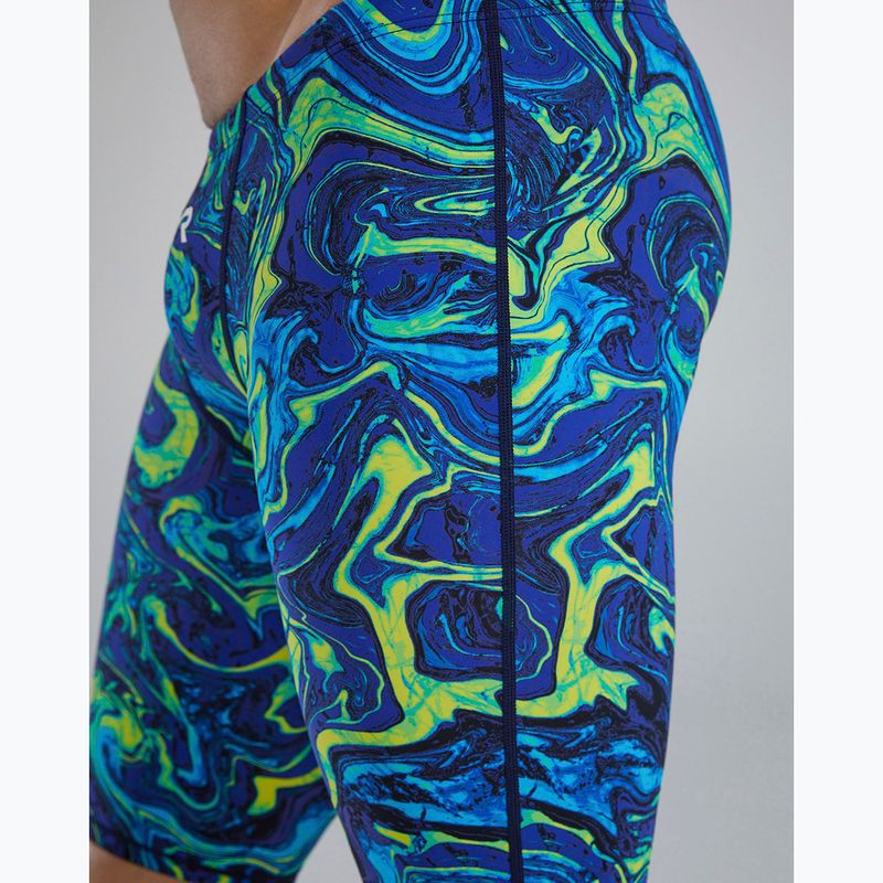Jammery pływackie męskie TYR Thresher Jammer Hyperblitz blue/green 3