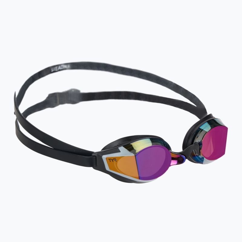 Okulary do pływania TYR Stealth-X Performance Mirrored purple/black