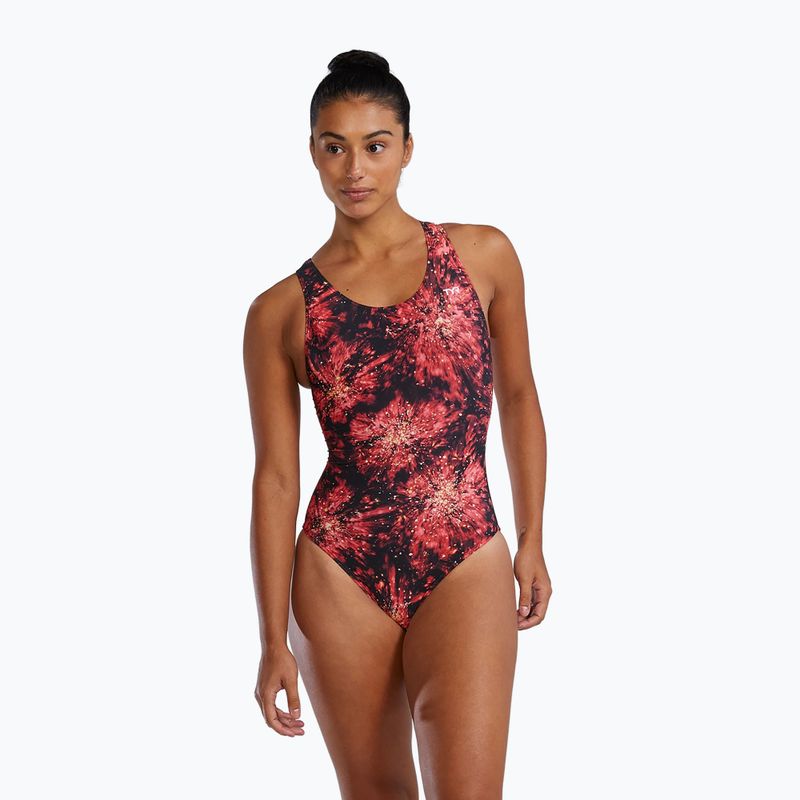 Strój pływacki jednoczęściowy damski TYR Durafast Elite Radiant Flare Maxfit red