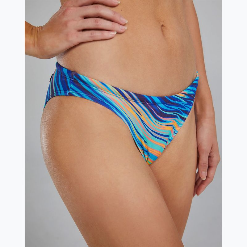 Dół od stroju kąpielowego TYR Riptidal Classic Full Coverage Bikini teal/orange 6