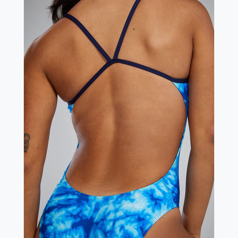 Strój pływacki jednoczęściowy damski TYR Durafast Elite Azultec Cutoutfit ocean blue 6