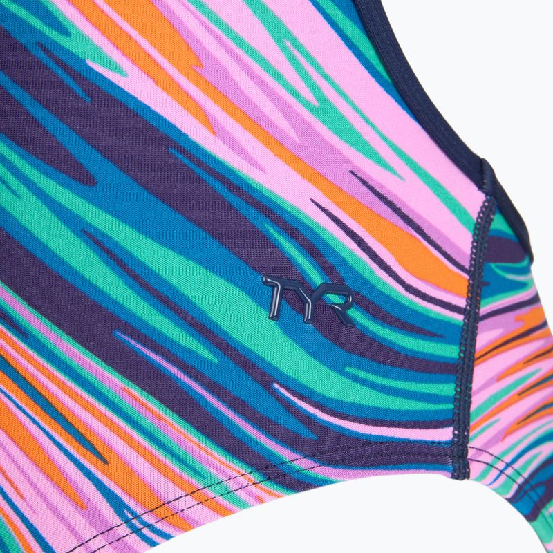 Strój pływacki jednoczęściowy damski TYR Durafast Elite Riptidal Trinityfit pink/multi 3