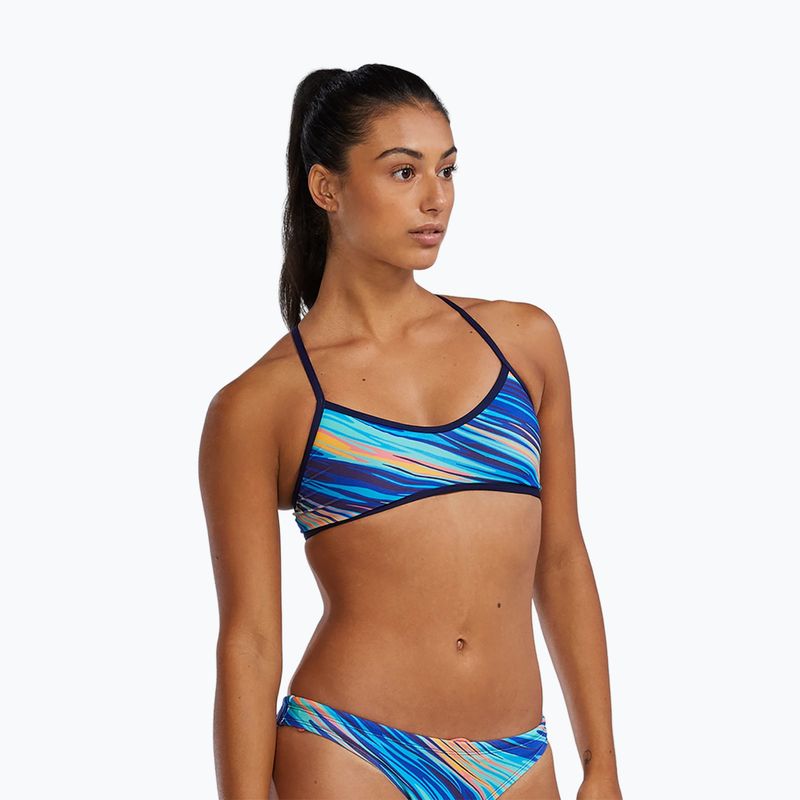 Góra od stroju kąpielowego TYR Riptidal Trinity teal/orange 4