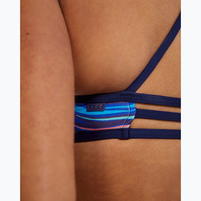 Góra od stroju kąpielowego TYR Riptidal Trinity teal/orange 7