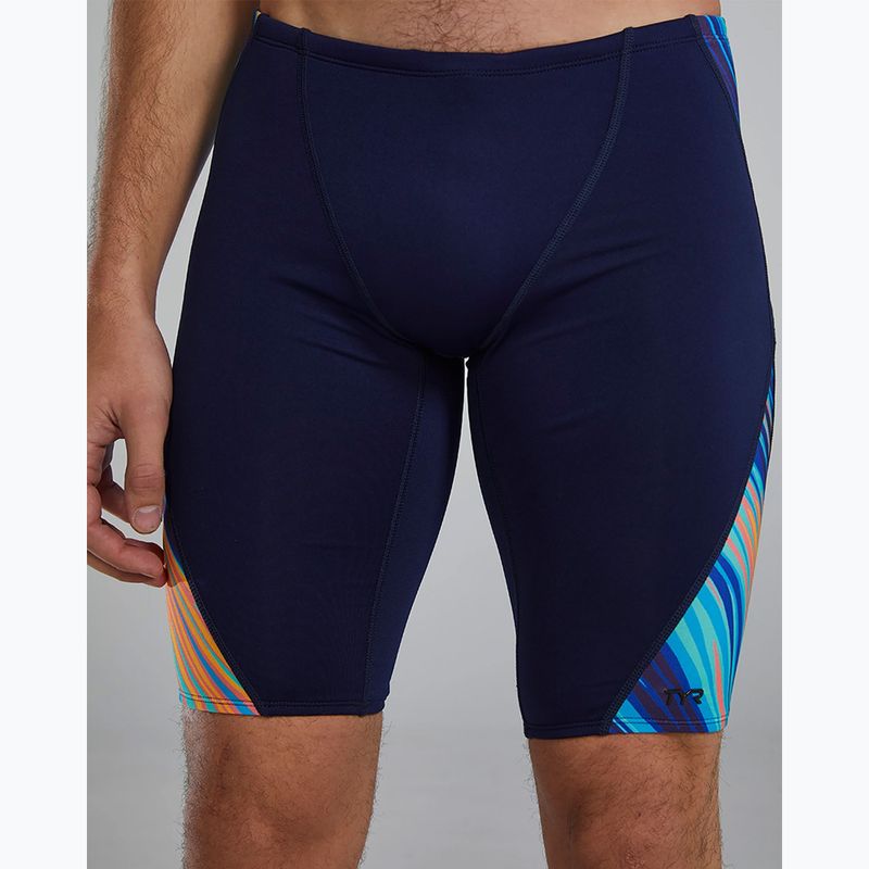 Jammery pływackie męskie TYR Durafast Elite Riptidal Jammer teal/orange 9
