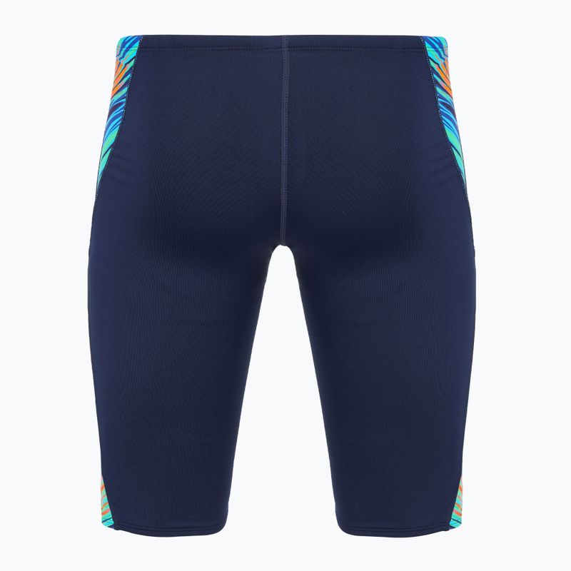 Jammery pływackie męskie TYR Durafast Elite Riptidal Jammer teal/orange 2
