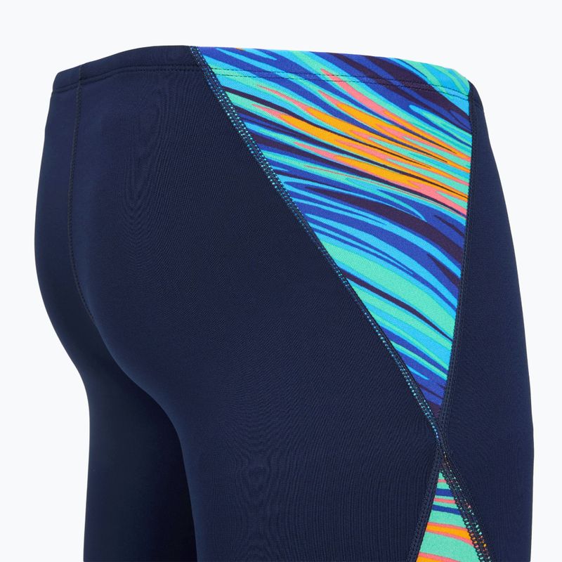 Jammery pływackie męskie TYR Durafast Elite Riptidal Jammer teal/orange 4