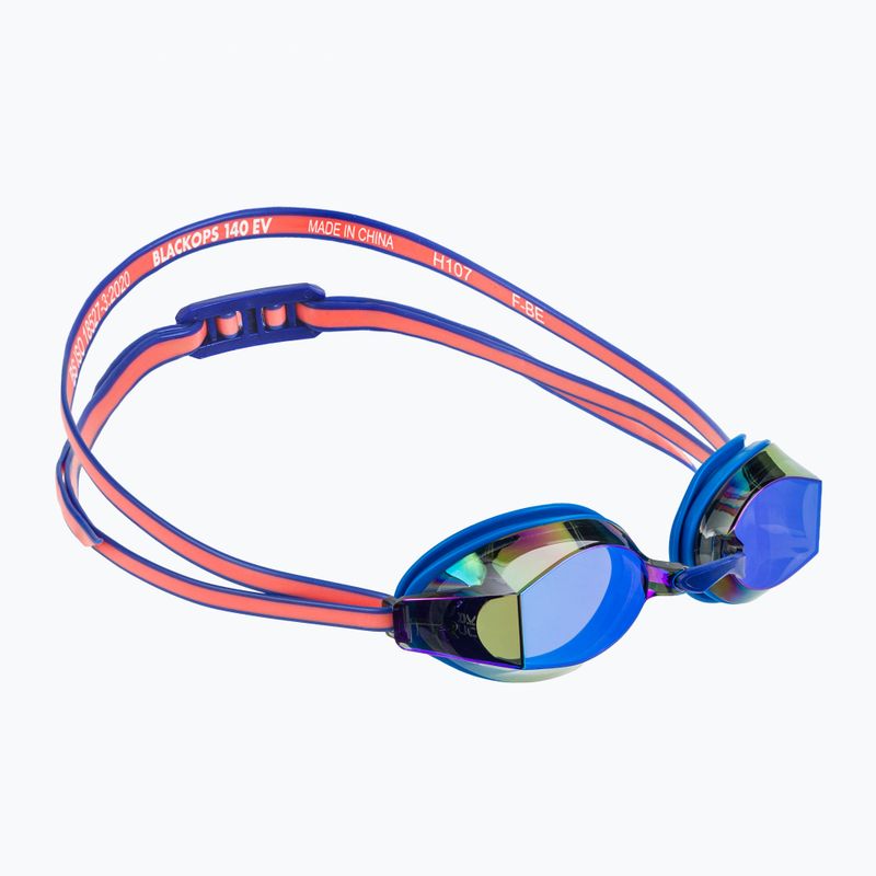 Okulary do pływania damskie TYR Blackops 140 Ev Racing Mirrored blue/coral