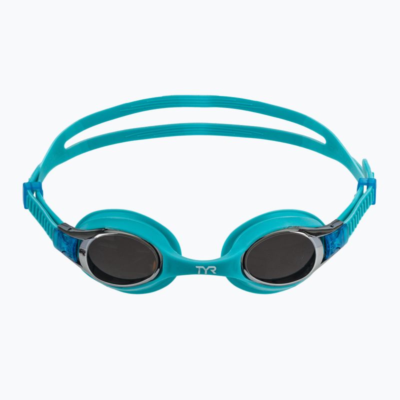 Okulary do pływania dziecięce TYR Swimple Metallized silver/blue 2