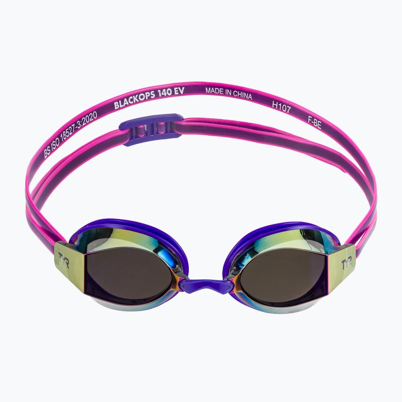 Okulary do pływania damskie TYR Blackops 140 Ev Racing Mirrored purple/pink 2