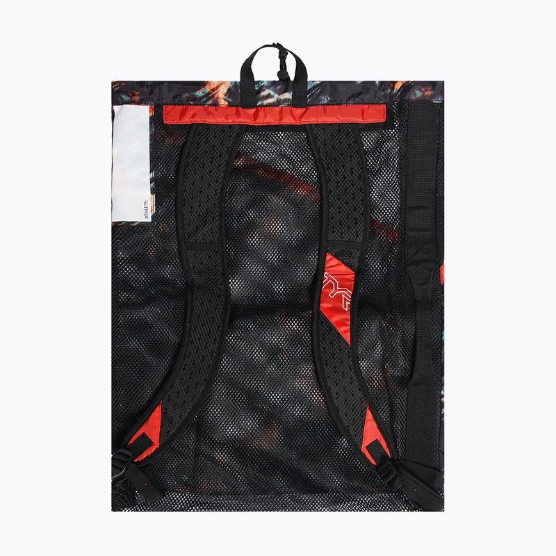 Worek pływacki TYR Elite Team Mesh 40 l orange/aqua/black 2