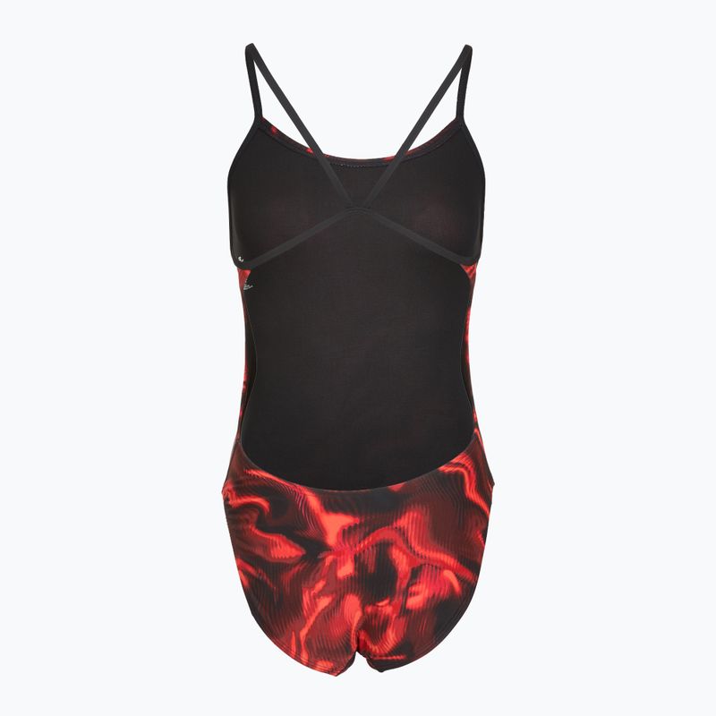 Strój pływacki jednoczęściowy damski TYR Durafast Elite Waveform Cutoutfit red 2
