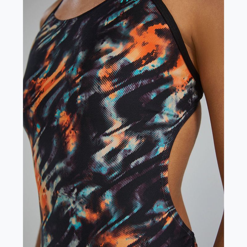 Strój pływacki jednoczęściowy damski Tyr Durafast Elite Validus Cutoutfit orange/aqua/black 8
