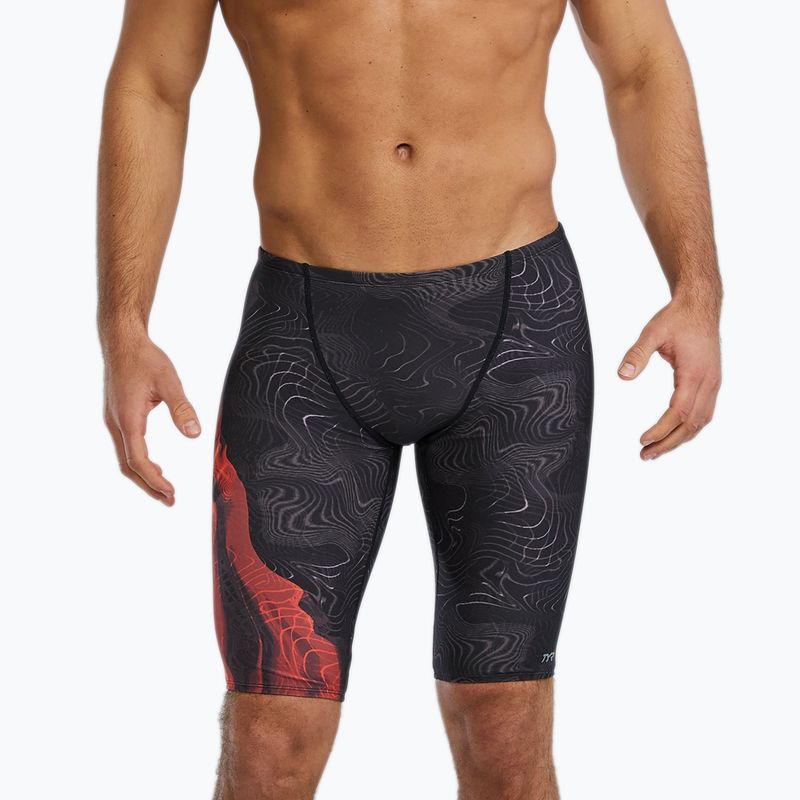 Jammery pływackie męskie Tyr Durafast Elite Firestorm metalic fire