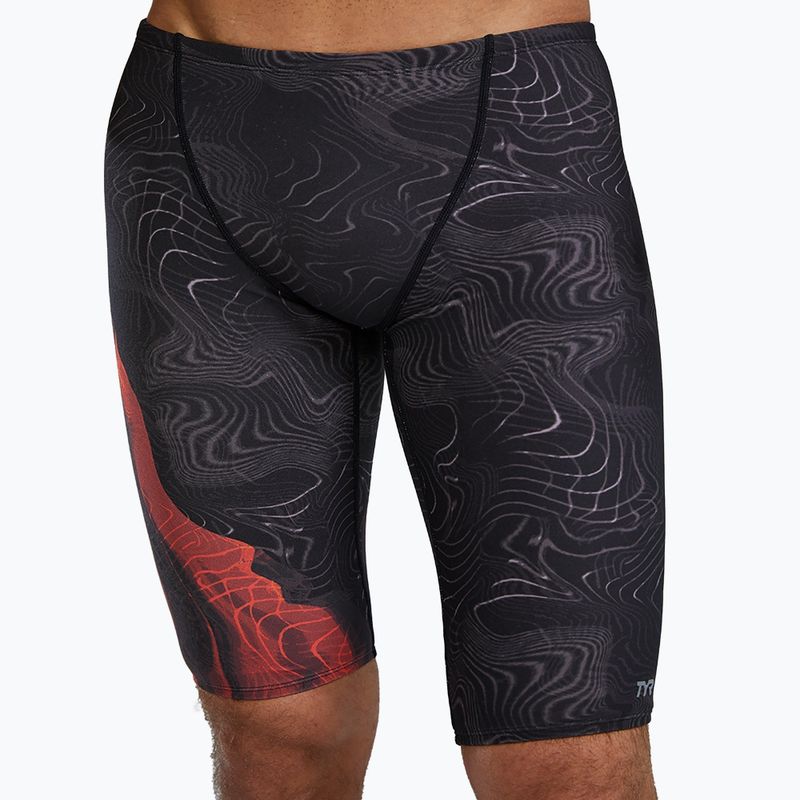 Jammery pływackie męskie Tyr Durafast Elite Firestorm metalic fire 5