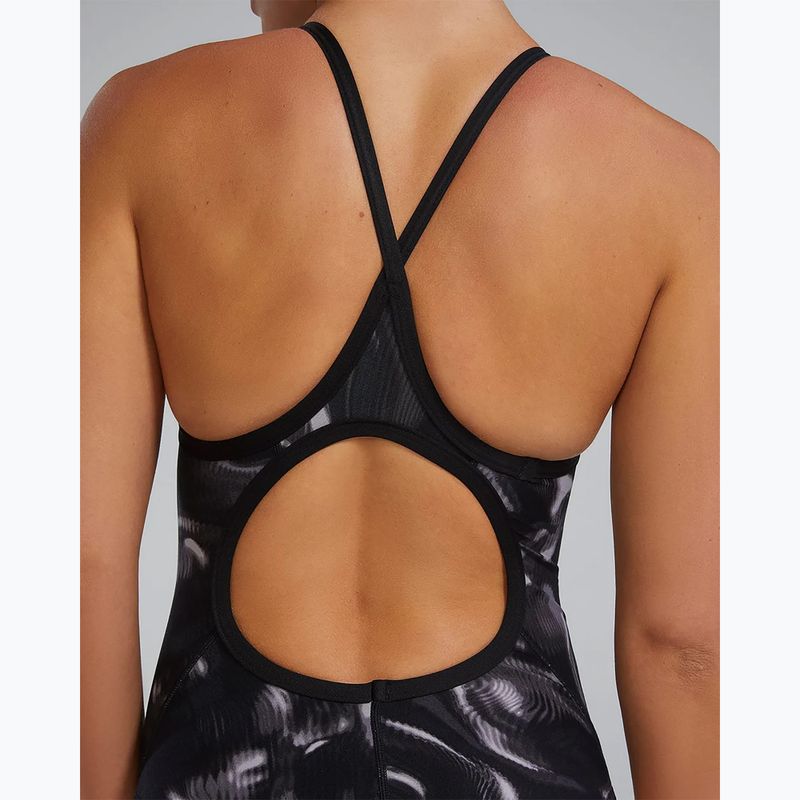 Strój pływacki jednoczęściowy damski TYR Durafast Elite Waveform Diamondfit titanium 9