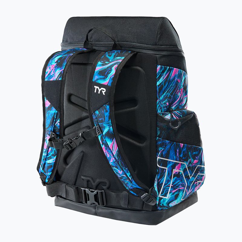 Plecak pływacki TYR Alliance Printed 45 l blue/pink marmais 2