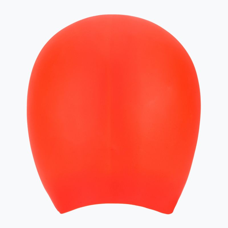Czepek pływacki TYR Long Hair Wrinkle Free Silicone bright red 2